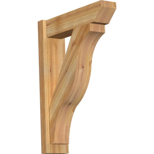 Ekena Millwork Funston Slat Rough Sawn Outlooker, Western Red Cedar, 6"W x 22"D x 30"H OUT06X22X30FST06RWR - main